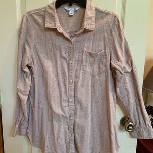 Linen long sleeved tunic shirt